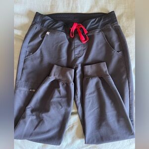 Figs Charcoal Zamora Jogger Scrub Pants Small Petite